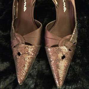 Nina brown slingback dress shoes